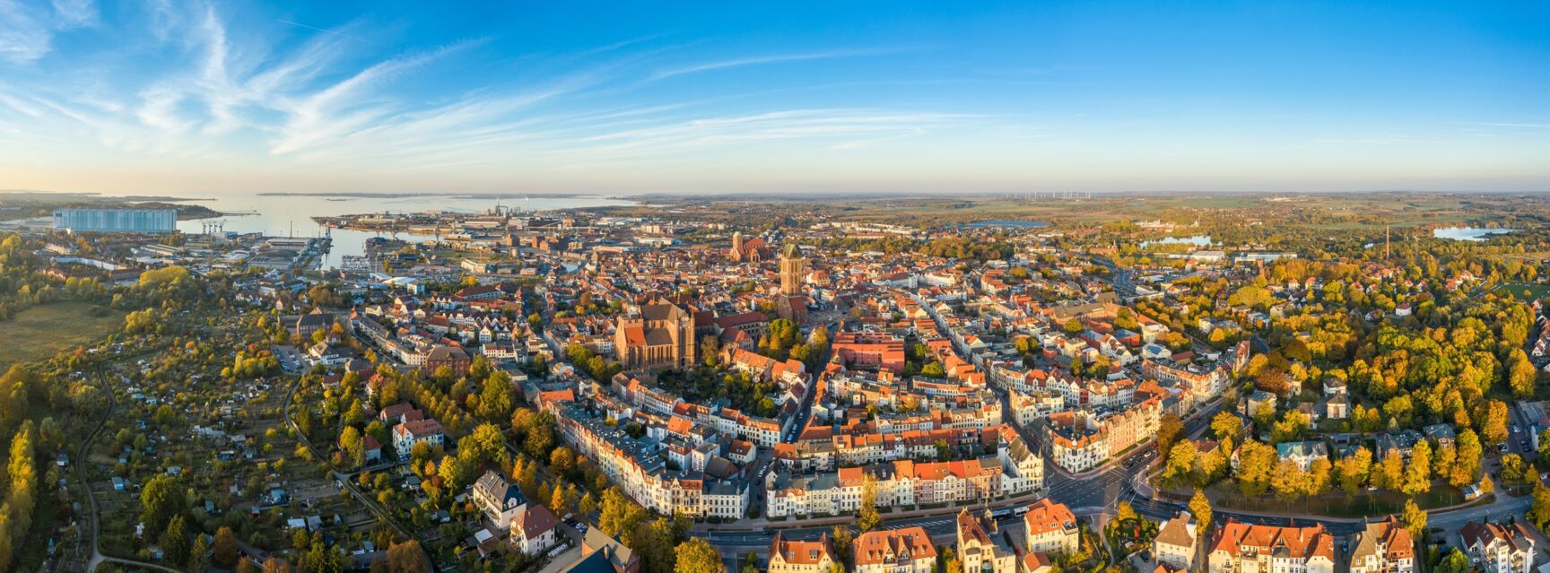 Luftaufnahme Hansestadt Wismar © TZ Wismar, Maignpix