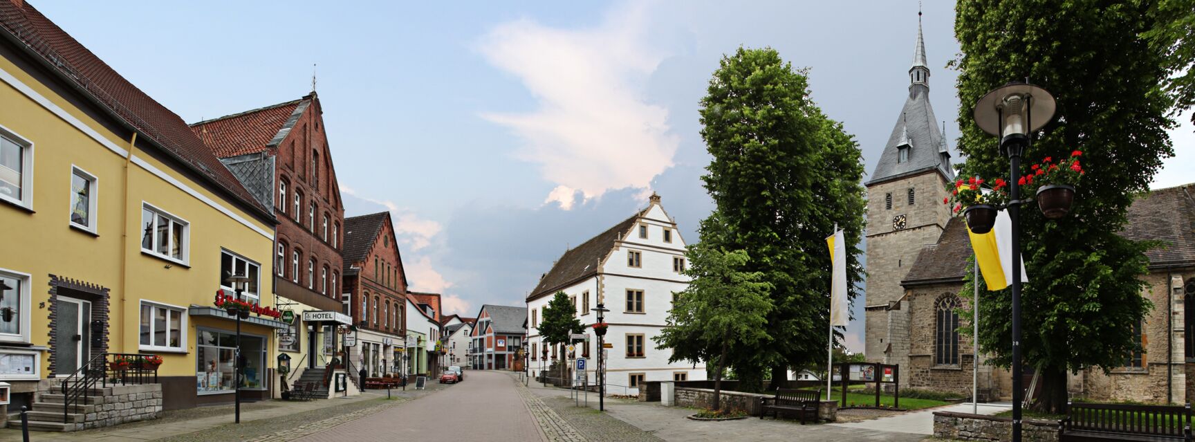 Panorama Marktstraße © Stadt Nieheim Panorama Marktstraße © Stadt Nieheim