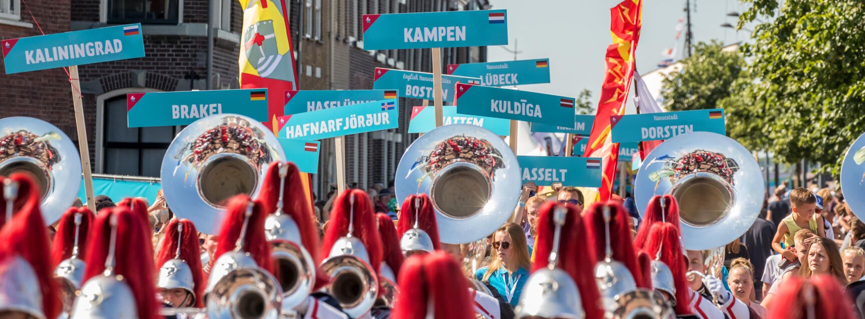 Hansetag Kampen Abschlussparade Hansetag Kampen Abschlussparade