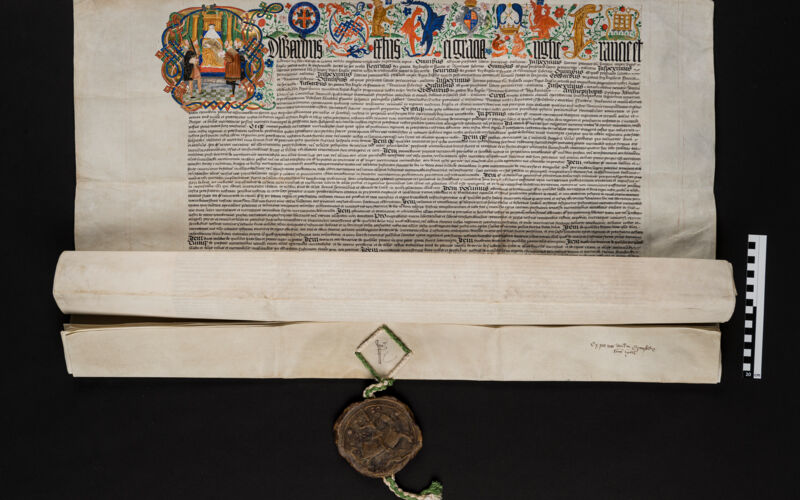 Privileg des Königs Eduard IV. von England 1547 (Faksimile)