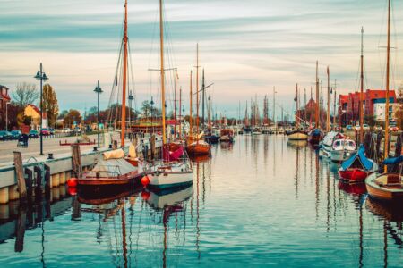 Harbour in the evening light ©Wally Pruss