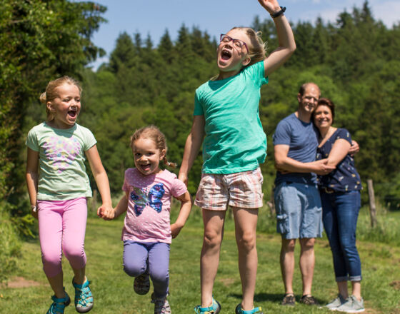 Family having fun