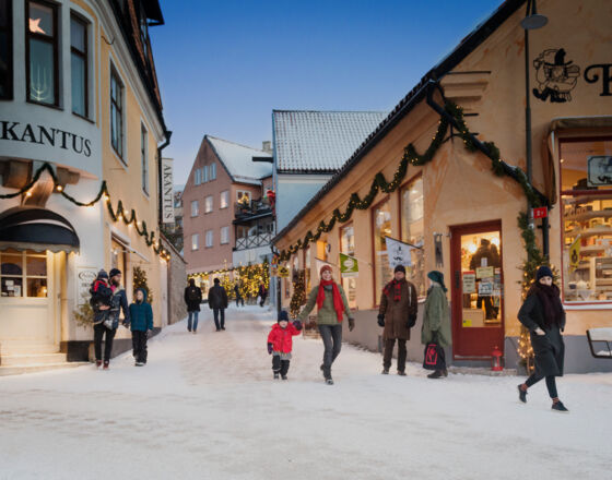 Christmas shopping in Visby ©Anna Sundström