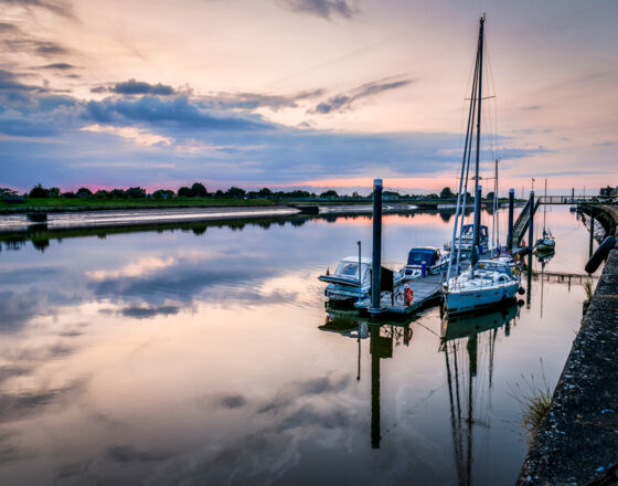 Lynn Waterfront jetty at dusk