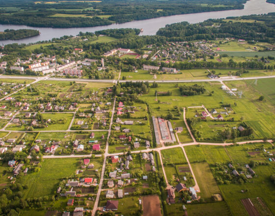 Koknese from above Koknese from above