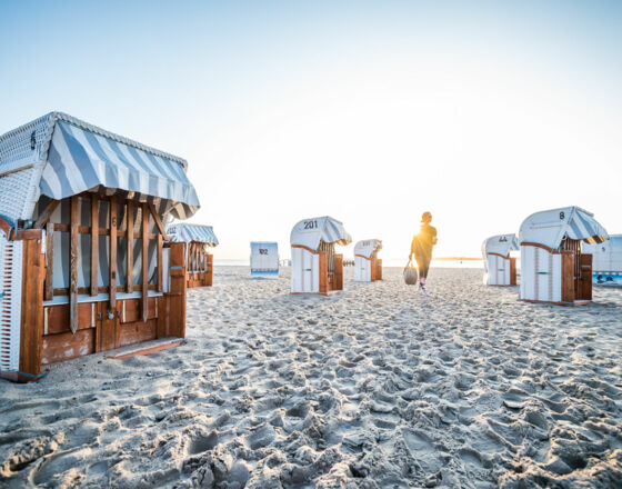 Beach chairs in Travemünde