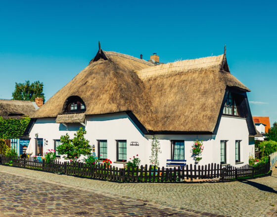 Thatched houses Wieck ©Wally Pruss