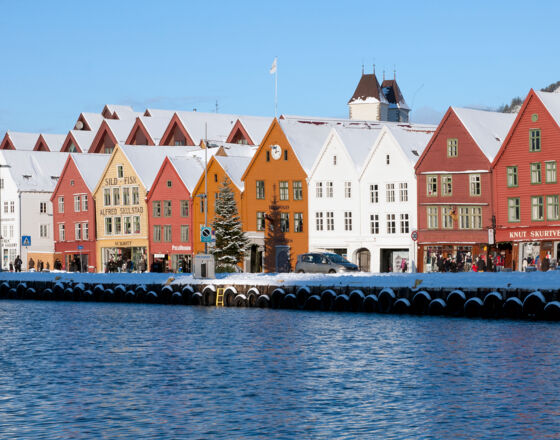 Bryggen in winter ©VBP Media, VisitBergen.com Bryggen in winter ©VBP Media, VisitBergen.com
