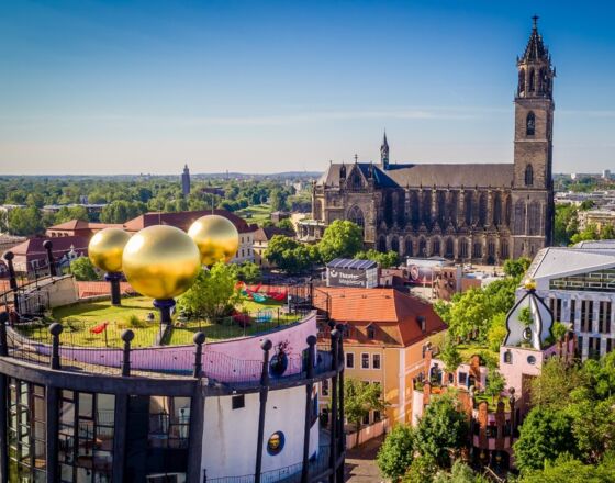 Magdeburg Dom und Grüne Zitadelle © Andreas Lander, Magdeburg Marketing Magdeburg Dom und Grüne Zitadelle © Andreas Lander, Magdeburg Marketing