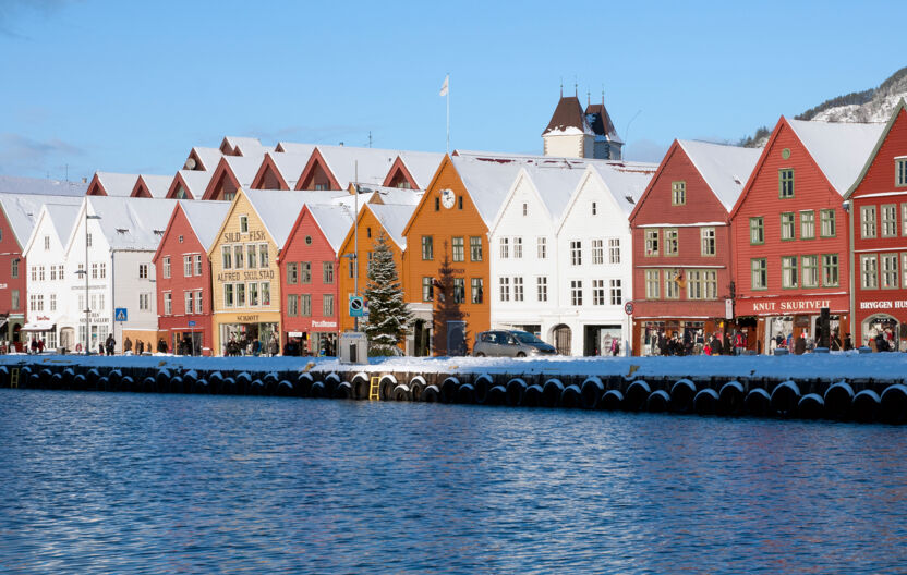 Bryggen in winter ©VBP Media, VisitBergen.com