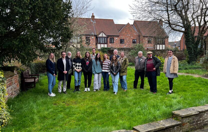 Group photo in front of the friary Group photo in front of the friary